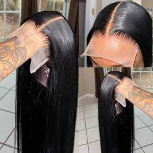 Peluca frontal de encaje transparente HD de cabello humano brasileño virgen con cutícula alineada y cabello de bebé para mujeres afroamericanas, económica - Product Image 6