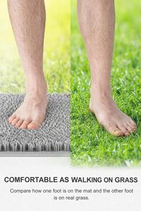 Tapis de sol de salle de bain antidérapant, doux, absorbant, séchage rapide, épais, en mousse à mémoire de forme, lavable en machine - Product Image 2