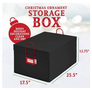 Boîtes de rangement pour boules de Noël personnalisées, boîte de rangement pour décorations de Noël avec séparateurs - Product Image 3