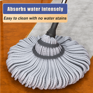Chổi lau nhà sợi siêu mịn bán chạy, xoay 360 độ, tự vắt, cán dài có thể thu gọn, giá rẻ, dùng cho gia đình - Product Image 2