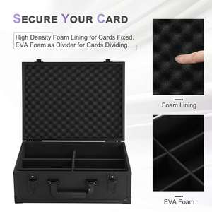 Rating Card Carrying Case, Large Capacity, High-<b>end</b> Card <b>Storage</b>, Sturdy and Durable with Lock, Rating Card Cabinet <b>Storage</b> Box - Product Image 2