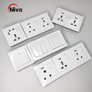 Nhà chuyển đổi ánh sáng và ổ cắm trống tấm Trung Quốc nhà máy trực tiếp bán số lượng lớn giá Trắng điện tường thiết bị chuyển mạch - Product Image 6