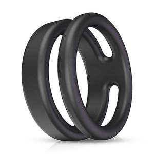 Cincin Penis Hitam Mainan Seks Mainan Pijat Seks Dewasa Cincin Penis Karet Silikon Mainan Seks untuk Pria - Product Image 1