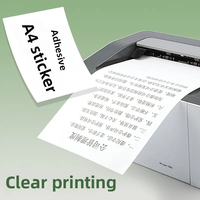 Étiquette autocollante adhésive de découpe A4 personnalisable étanche pour imprimante à jet d'encre laser brillant mat promotion d'usine épicerie