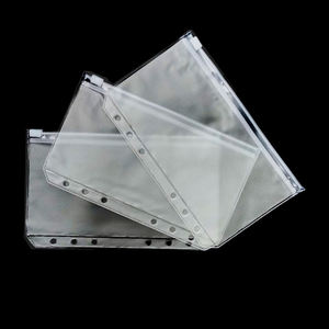 Pochettes A4/A5/A6/A7 avec fermeture éclair Pochettes en <span class=keywords><strong>plastique</strong></span> Sacs à feuilles mobiles Sac étanche en PVC pour classement de documents - Product Image 3