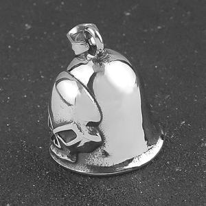 Colgante de Campana Guardiana Aquila de Acero Inoxidable 316L para Motociclistas, Campana de Calavera con Temática Religiosa Cristiana, Collar de Motocicleta - Product Image 5