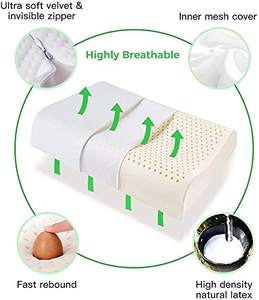 Almohada de Látex <span class=keywords><strong>Dunlopillo</strong></span> 100% Látex, Almohada de Espuma Viscoelástica para Dormir, Venta Directa de Fábrica - Product Image 3