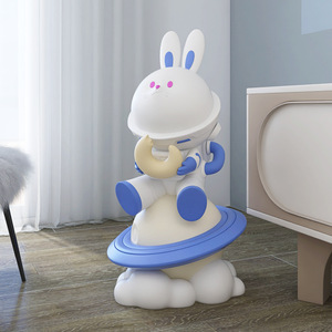 Planet Rabbit Floor Ornament Synthetic Resin Contemporary Living Room Decoration Single Piece Package - Product Image 4