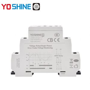 Yoshine 100V-240V DPDT Single Phase Overvoltage and Undervoltage Voltage Protection <b>Relay</b> - Product Image 5