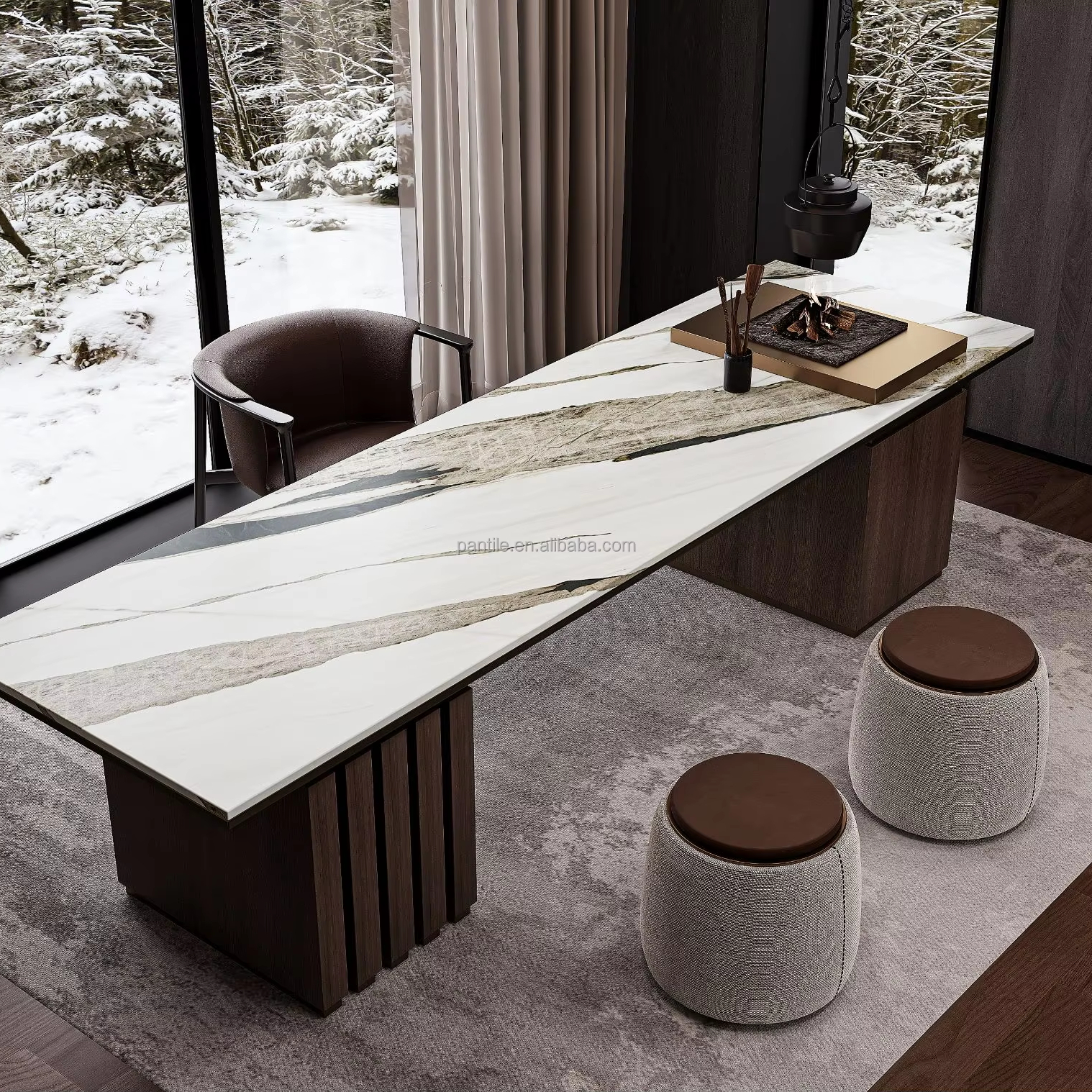 porcelain tile lilac honed