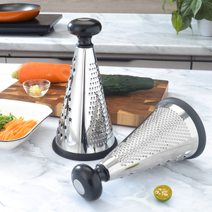 <span class=keywords><strong>Râpe</strong></span> <span class=keywords><strong>à</strong></span> fromage et rasoir <span class=keywords><strong>à</strong></span> chocolat en acier inoxydable rotatif manuel professionnel-Outil de cuisine pour la cuisson, la pizza, le décor de dessert - Product Image 4