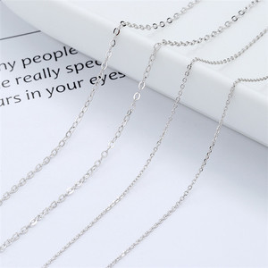 Nhà Sản Xuất Bán Buôn Bạc/Vàng/Vàng Hồng O Shape Cable Chain Rắn 925 Sterling <span class=keywords><strong>Silver</strong></span> Chain Độ Dài Khác Nhau Vòng Cổ - Product Image 3