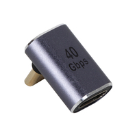 VCOM Rechtwinkliger USB-C Adapter 8K Video 100W Stromversorgung 40Gbps Datenübertragung Handy Laptop USB 4 Typ C zu C Anschluss