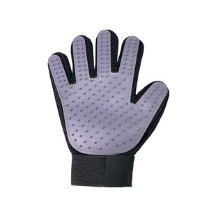 Xintu Pet Grooming <b>Gloves</b> <b>Silver</b> Gray 5 Finger Massage For Cats Dogs Hair Removal Bathing - Product Image 2