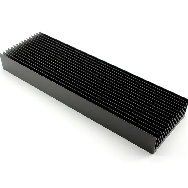 6000 Series Aluminium Profile Black Anodized Heatsink Custom Aluminum Extrusion Heat Sink