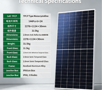 Panneau solaire haute puissance 560 W, directement de l'usine, pour l'alimentation des toits résidentiels et les projets d'éclairage public