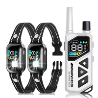Ferngesteuertes Hundetrainingshalsband 1000M Reichweite IPX7 Wasserdicht Schock Vibration Piepton Für Alle Hunderassen Modisch Umweltfreundlicher Kunststoff