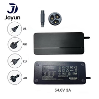 Adaptateur de chargeur rapide au lithium 54,6 V 3 A, accessoire électronique, prise personnalisée, protection complète pour trottinette électrique 48 V L9