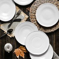 Ensembles d'assiettes Vaisselle Vaisselle en gros Vaisselle en porcelaine Vaisselle blanche Service de table en porcelaine Hôtel Restaurant Vaisselle