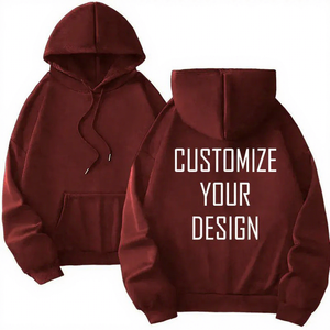 Sweat-shirt à capuche rose personnalisable unisexe, coupe oversize en polaire, décontracté pour l'automne, avec motif imprimé, poche avant, manches classiques 2027 - Product Image 6