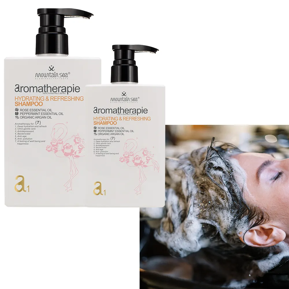 Womens Haarverzorging Product 200ml400ml Rose Essentiële Olie Hydraterende Verfrissende Shampoo Voor Haarverlenging