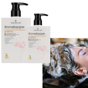 Aceite Esencial de rosa para el cuidado del cabello para mujer, Champú hidratante refrescante para la extensión del cabello, 200ml400ml