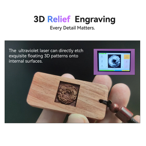 Machine de gravure laser UV <span class=keywords><strong>mini</strong></span> 5W facile à utiliser pour le marquage 3D sur cristal, connexion mobile Wi-Fi, machine de gravure laser UV 5W - Product Image 5