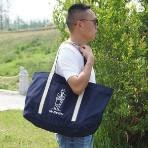 Wholesale Cotton Shopping Canvas Tote Bag Style Size Customized Foldable Canvas Reusable Shopping Bag with Custom <b>Printed</b> logo - Product Image 5