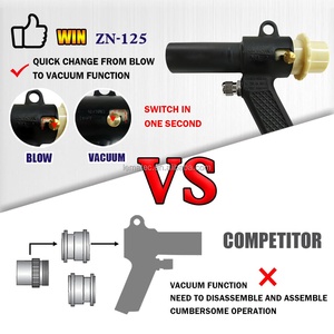 LEMATEC Wonder Gun ZN-125 460mm Dust <b>Hose</b> Air Suction Blow Gun Kit Workshop Cleaner Pneumatic Tool - Product Image 2