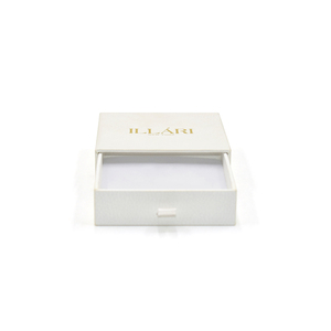 Custom Rigid Jewelry Sliding Paper Drawer <b>Box</b> for Necklace <b>Earring</b> Bracelet Ring Packaging Glossy or Matt Finish - Product Image 4