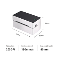 Imprimante d'étiquettes thermiques 3 pouces pour expédition, usage commercial, créateur d'autocollants de bureau direct, compatible iOS, impression ESC pour TPV