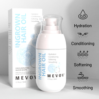 Sérum après-rasage de sécurité de marque privée épilation à la cire solution pour bosses de rasoir apaise l'huile de poils incarnés pour le traitement des rougeurs