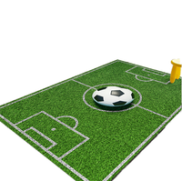 Tapis de jeu de football moderne en polyester pelucheux imprimé sur mesure, fabriqué à la machine, avec dos antidérapant et absorption acoustique