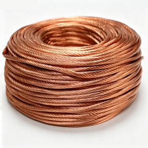 Cable flexible de cobre desnudo de alta resistencia y gran flexibilidad para conexión a tierra contra rayos de alta tensión, - Product Image 2