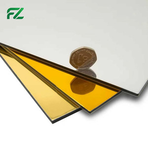 Panneaux composites en aluminium miroir modernes, légers, résistants aux intempéries, pour la décoration murale <span class=keywords><strong>extérieure</strong></span> - Product Image 5