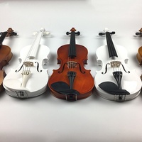 Factory Wholesale 4/4 Size Beginner Friendly Violin High Quality Wooden Practice Instrument for Adults