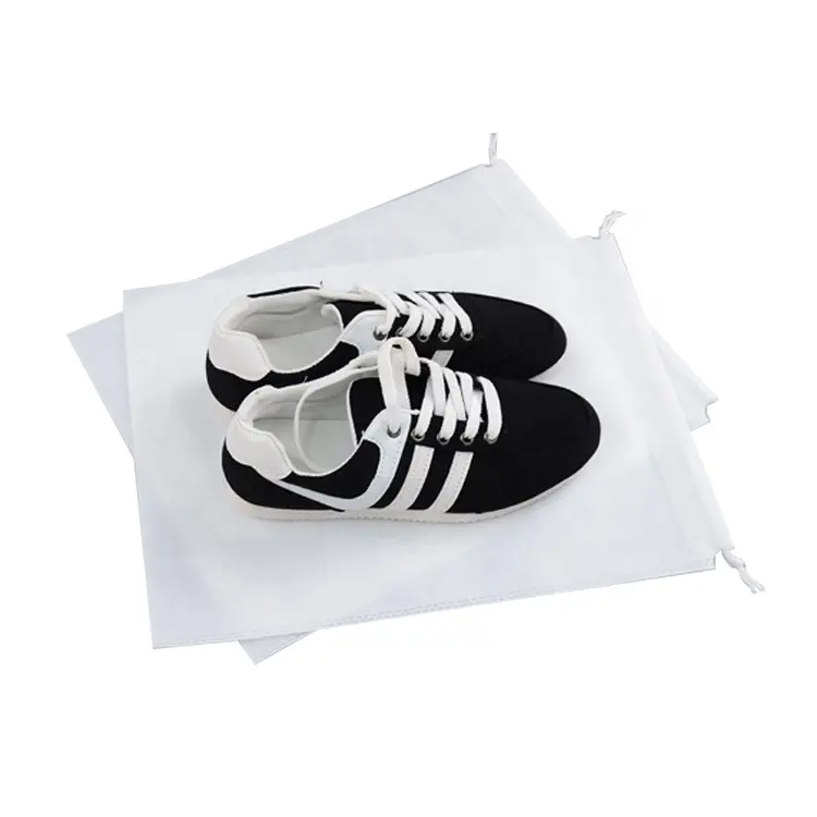 Reusable anti-dust shoe protect bag drawstring shoe bag with custom size