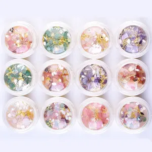 Nail Art Rhinestones Studs Charms for Manicure DIY Nail Art Gems Crystals Multi-color Sparkly Nail Decals Jewelry