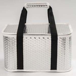 Aluminiumfolie-Kühltasche Isolierte Kühltasche für Kuchen Pizza Essenslieferung mit Strapazierfähigem Weichem Griff Kühltasche - Product Image 1
