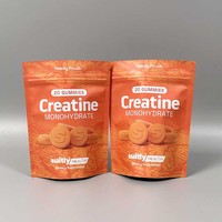 Sachet d'emballage personnalisé en Mylar imprimé, refermable avec fermeture éclair, pour poudre de superaliments, vitamines, pilules, capsules et compléments alimentaires