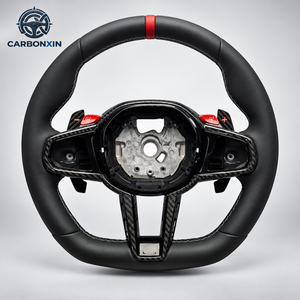 Volante Personalizado de Fibra de Carbono con Palancas de Cambio para Toyota Supra A90 A91 GR Mk5 G8X, Listo para Instalar, Sin Airbag - Product Image 1