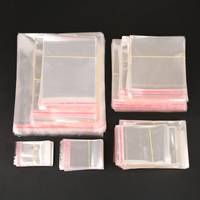 Emballage de sac en poly personnalisé sacs d'emballage en plastique poly transparent Opp pour emballage de bonbons, sucette, biscuits, cadeau de fête de mariage