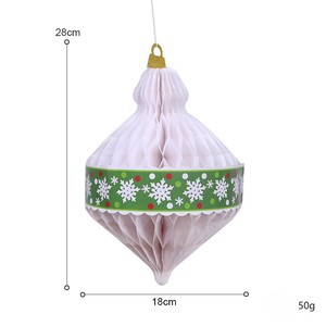 Vendita natalizia unica di carta a nido d'ape ciondolo a sfera decorazioni natalizie indimenticabili idee regalo - Product Image 2