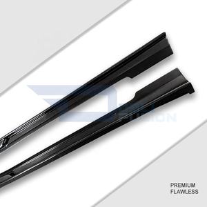 Jupes latérales en fibre de carbone partielle de style R-Concept pour Infiniti Q50 V37 2014-2017, Q50 Skyline 400r Bltz, pièces de voiture - Product Image 2