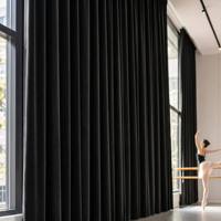 Rideaux de luxe XinLan sur mesure à occultation totale, rideaux en velours modernes et minimalistes haut de gamme pour théâtre, studio et salle de ballet