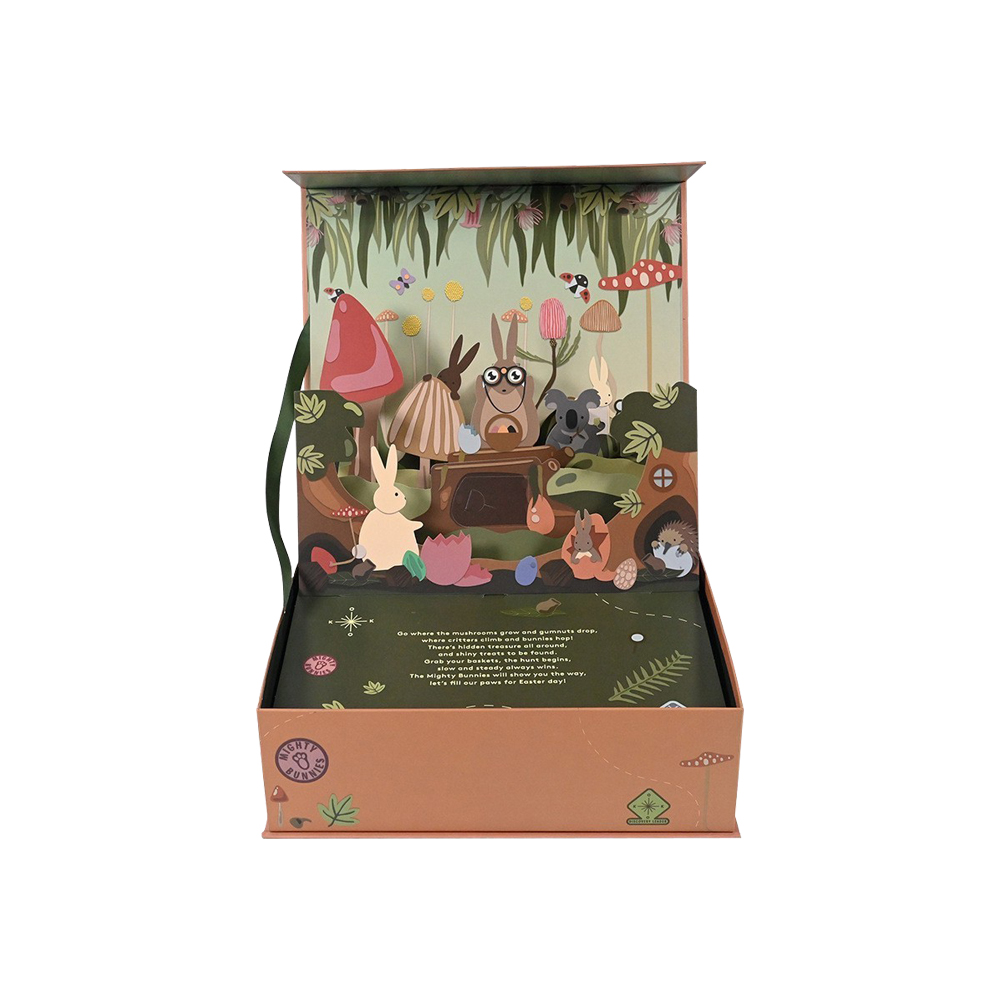 2 Mixed Color Flip-top 3D Gift Boxes