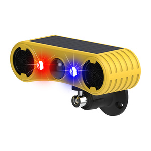 Repeller động vật năng lượng mặt trời cao cấp | răn đe chim/Chuột/Hươu với cảm biến hồng ngoại | 13 âm thanh động vật tích hợp + đèn nhấp nháy màu đỏ/xanh - Product Image 1