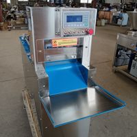 Machine à trancher la viande congelée CNC entièrement automatique, capacité importante de 20 à 500 kg/h, pour couper le bœuf et le mouton en rouleaux