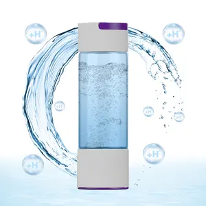 2024 White Hydrogen Rich Water Bottle Portable Rechargeable Hydrogen Water Bottle 550ml