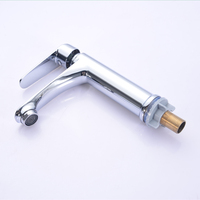 Robinet de lavabo de luxe en alliage de zinc, monocommande, à poser sur le comptoir, mitigeur de salle de bain, robinet d'eau froide simple